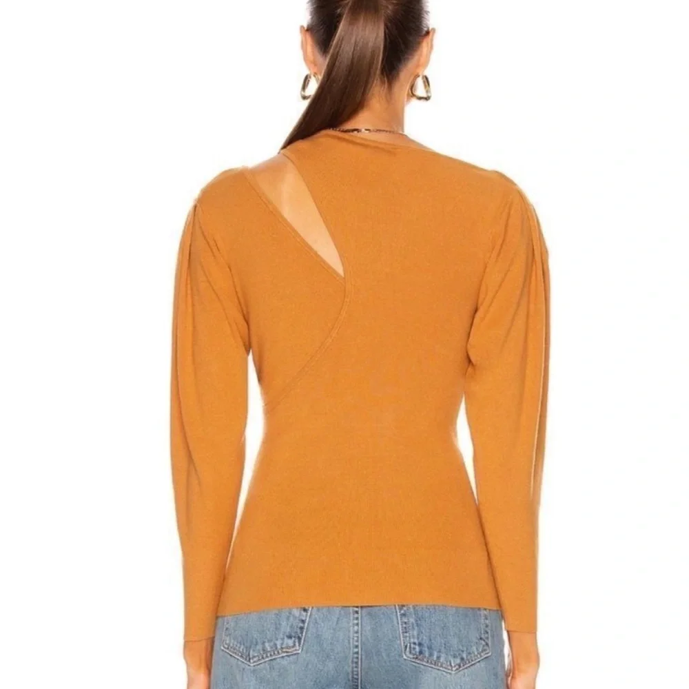 ALC Addison Cold Shoulder Top in Cashew Women's Size Large used lightly - Picture 2 of 7